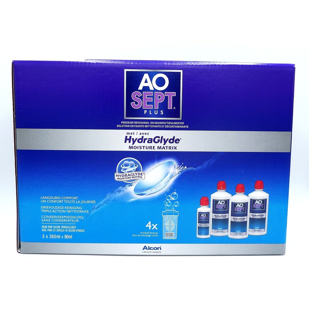 AO Sept Plus Hydraglyde Pack 3x360 ml + 90 ml