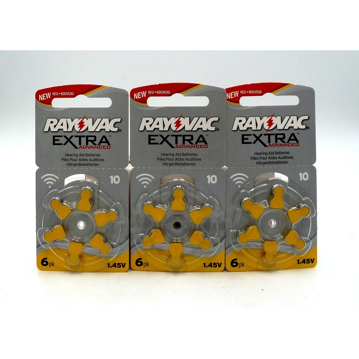 x3 plaquettes Rayovac Extra Advanced 10