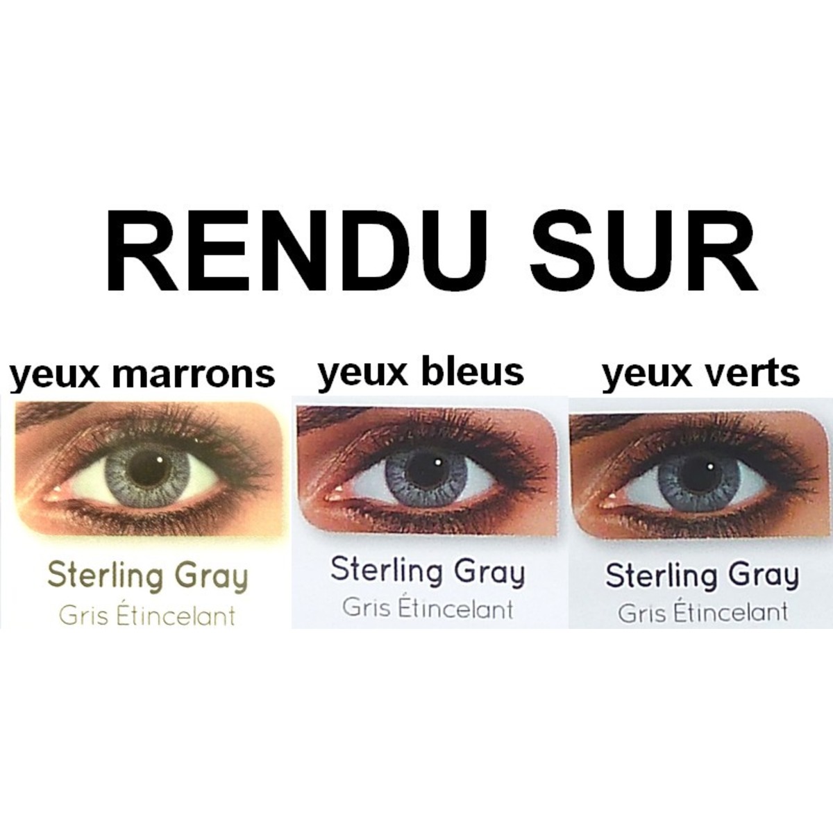 Air Optix Colors Gris tincelant (Sterling Grey)