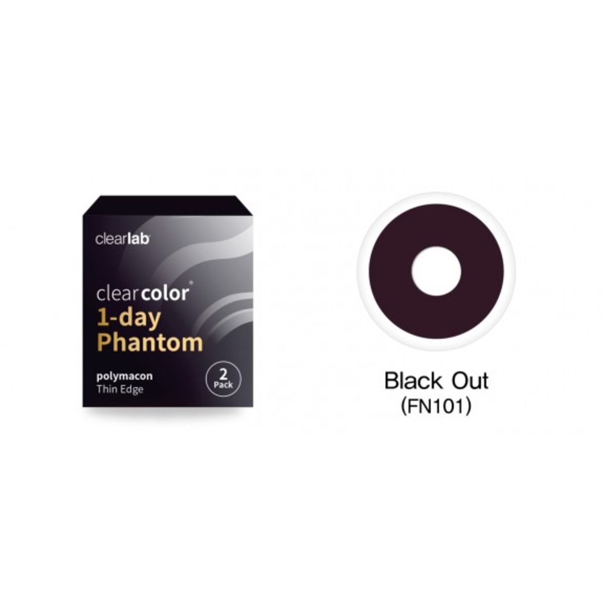 Lentilles de couleurs Black Out