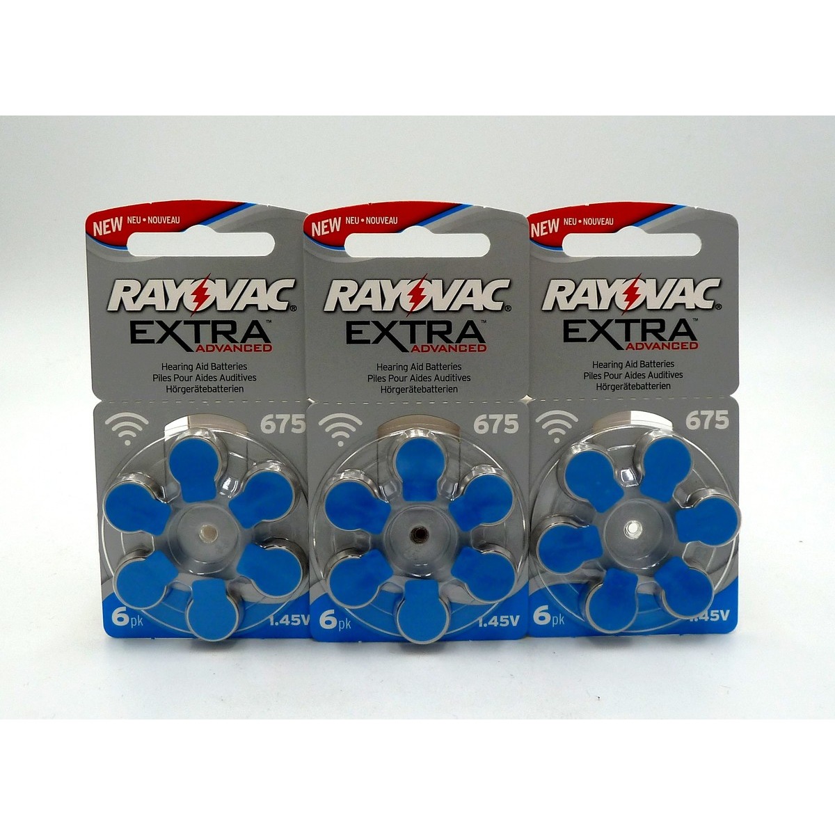 x3 plaquettes Rayovac Extra Advanced 675