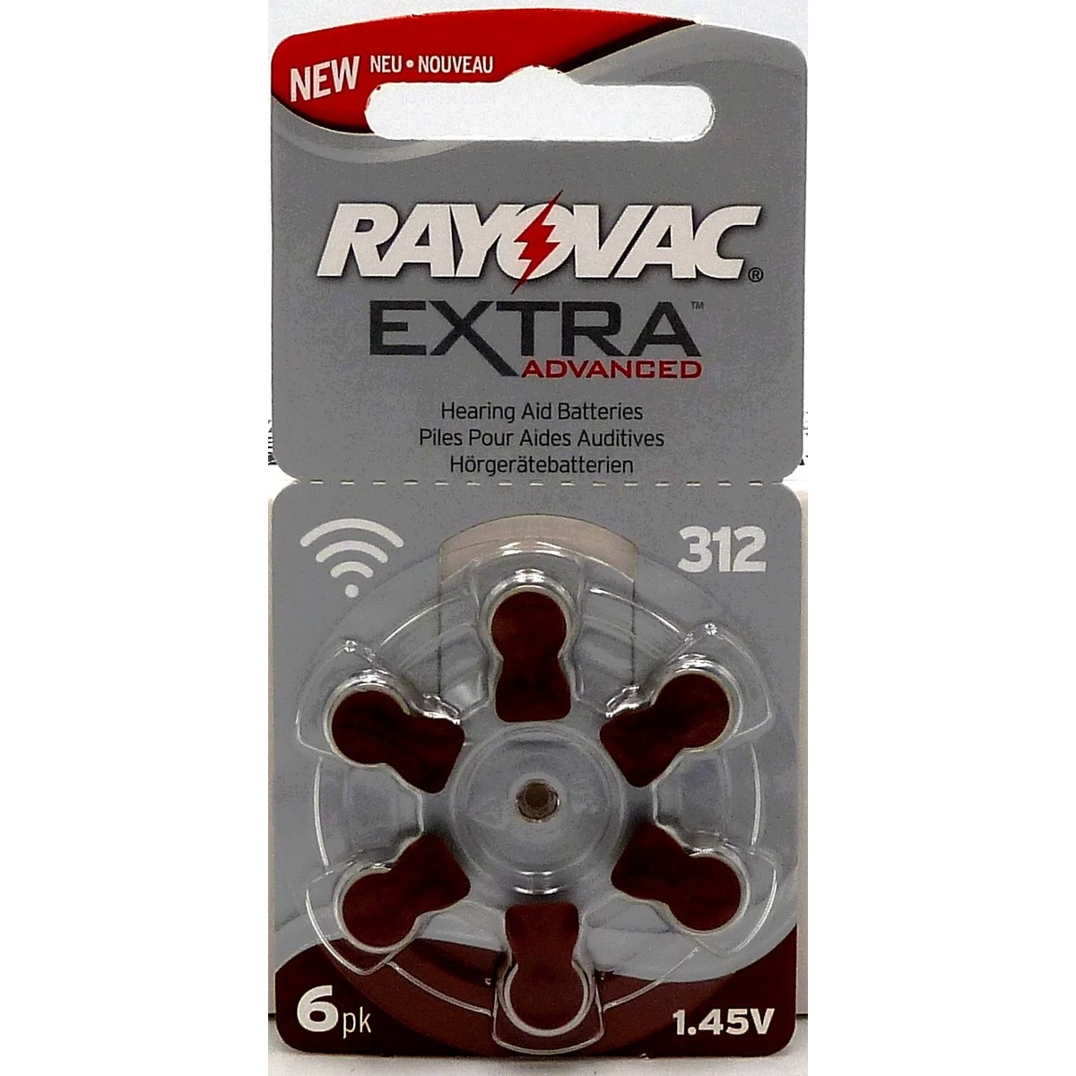 1 plaquette Rayovac Extra Advanced 312