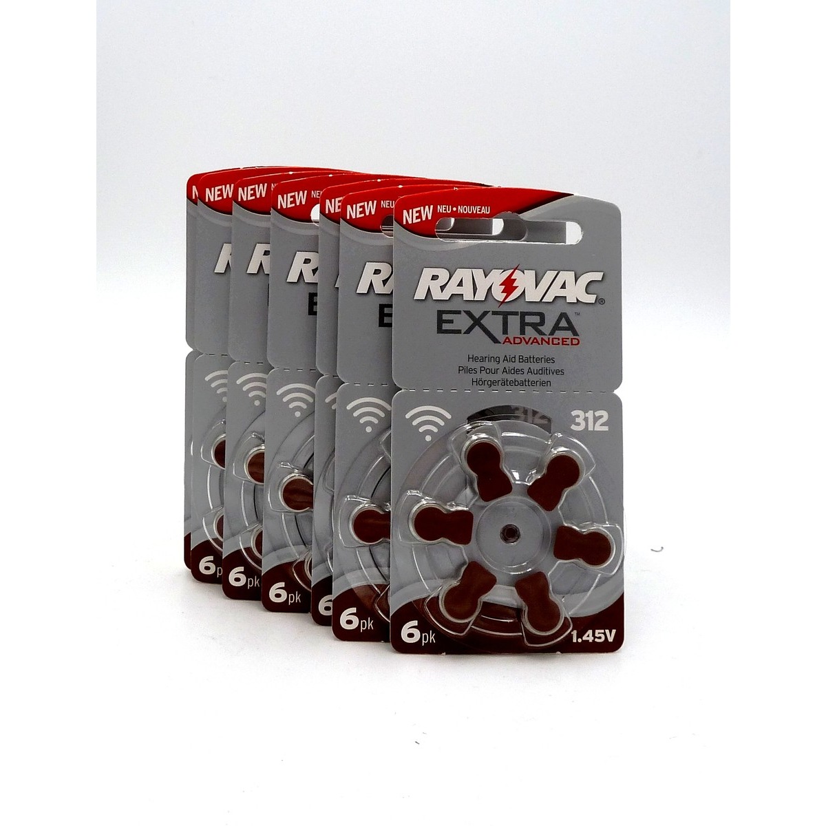 x10 plaquettes Rayovac Extra Advanced 312