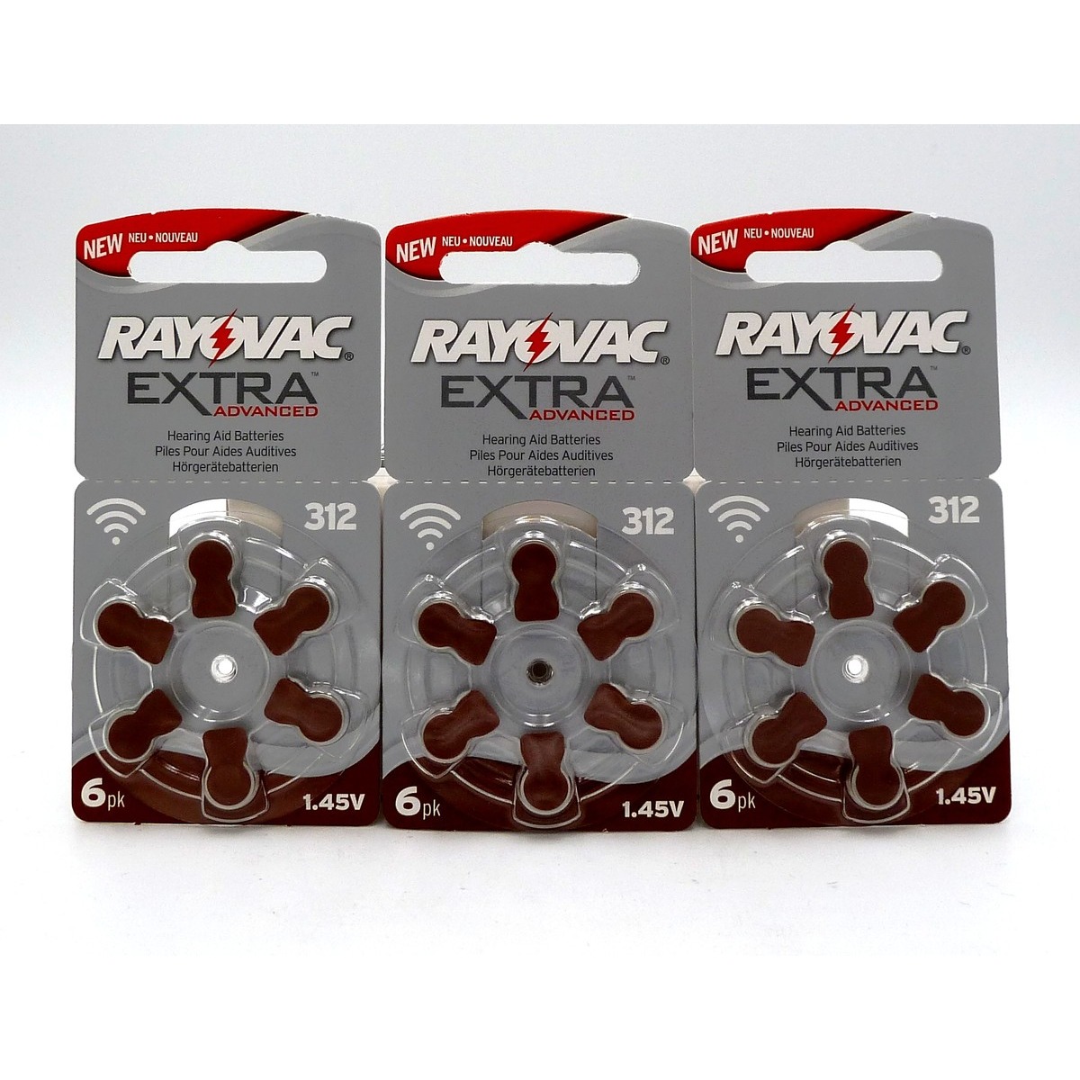 x3 plaquettes Rayovac Extra Advanced 312
