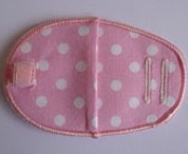 Cache oeil tissu Rose